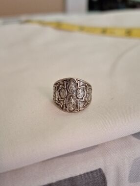 Miraculous Metal of Mary Ring - Silvertone